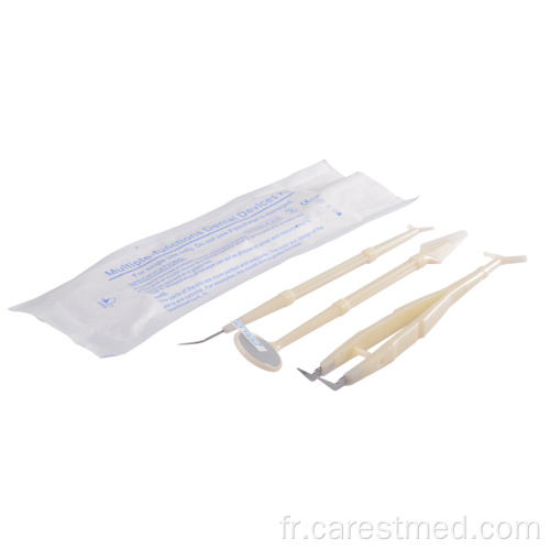 Kit d&#39;instruments dentaires jetables ISO 13485